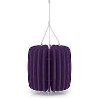 Sch! Acoustic Ceiling Baffles - Shade - Type A - 335mm Wide x 300mm High - Plum Purple