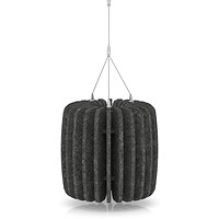 Sch! Acoustic Ceiling Baffles - Shade - Type A - 335mm Wide x 300mm High - Graphite Charcoal