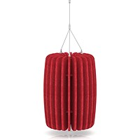 Sch! Acoustic Ceiling Baffles - Shade - Type A - 335mm Wide x 450mm High - Poppy Red
