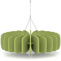 Sch! Acoustic Ceiling Baffles - Shade - Type A - 600mm Wide x 150mm High - Lime Green