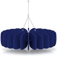 Sch! Acoustic Ceiling Baffles - Shade - Type A - 600mm Wide x 150mm High - Cobalt Blue