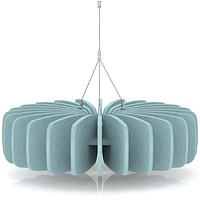 Sch! Acoustic Ceiling Baffles - Shade - Type A - 600mm Wide x 150mm High - Sky Light Blue