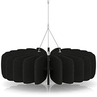 Sch! Acoustic Ceiling Baffles - Shade - Type A - 600mm Wide x 150mm High - Raven Black