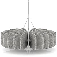 Sch! Acoustic Ceiling Baffles - Shade - Type A - 600mm Wide x 150mm High - Pebble Light Grey