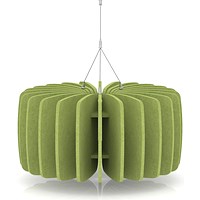 Sch! Acoustic Ceiling Baffles - Shade - Type A - 600mm Wide x 300mm High - Lime Green