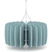 Sch! Acoustic Ceiling Baffles - Shade - Type A - 600mm Wide x 300mm High - Sky Light Blue