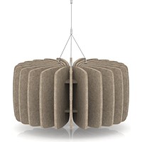 Sch! Acoustic Ceiling Baffles - Shade - Type A - 600mm Wide x 300mm High - Oatmeal Beige