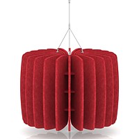 Sch! Acoustic Ceiling Baffles - Shade - Type A - 600mm Wide x 450mm High - Poppy Red