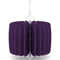 Sch! Acoustic Ceiling Baffles - Shade - Type A - 600mm Wide x 450mm High - Plum Purple