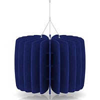 Sch! Acoustic Ceiling Baffles - Shade - Type A - 600mm Wide x 450mm High - Cobalt Blue