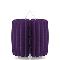 Sch! Acoustic Ceiling Baffles - Shade - Type A - 600mm Wide x 600mm High - Plum Purple