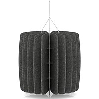 Sch! Acoustic Ceiling Baffles - Shade - Type A - 600mm Wide x 600mm High - Graphite Charcoal