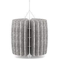 Sch! Acoustic Ceiling Baffles - Shade - Type A - 600mm Wide x 600mm High - Pebble Light Grey