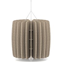 Sch! Acoustic Ceiling Baffles - Shade - Type A - 600mm Wide x 600mm High - Oatmeal Beige