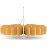 Sch! Acoustic Ceiling Baffles - Shade - Type A - 900mm Wide x 150mm High - Buttercup Yellow