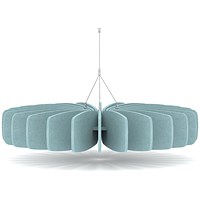 Sch! Acoustic Ceiling Baffles - Shade - Type A - 900mm Wide x 150mm High - Sky Light Blue
