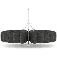 Sch! Acoustic Ceiling Baffles - Shade - Type A - 900mm Wide x 150mm High - Graphite Charcoal