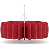 Sch! Acoustic Ceiling Baffles - Shade - Type A - 900mm Wide x 300mm High - Poppy Red