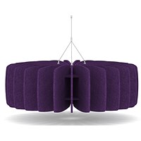 Sch! Acoustic Ceiling Baffles - Shade - Type A - 900mm Wide x 300mm High - Plum Purple