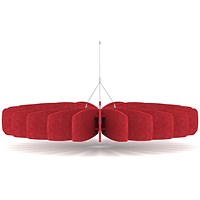 Sch! Acoustic Ceiling Baffles - Shade - Type A - 1200mm Wide x 150mm High - Poppy Red