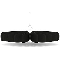 Sch! Acoustic Ceiling Baffles - Shade - Type A - 1200mm Wide x 150mm High - Raven Black