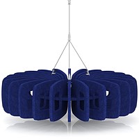 Sch! Acoustic Ceiling Baffles - Shade - Type B - 600mm Wide x 150mm High - Cobalt Blue