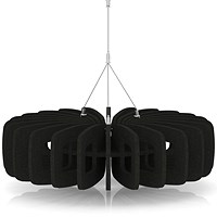 Sch! Acoustic Ceiling Baffles - Shade - Type B - 600mm Wide x 150mm High - Raven Black