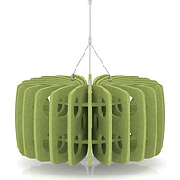 Sch! Acoustic Ceiling Baffles - Shade - Type B - 600mm Wide x 300mm High - Lime Green