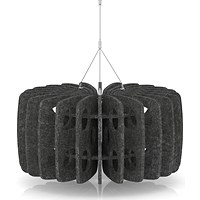 Sch! Acoustic Ceiling Baffles - Shade - Type B - 600mm Wide x 300mm High - Graphite Charcoal