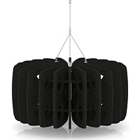 Sch! Acoustic Ceiling Baffles - Shade - Type B - 600mm Wide x 300mm High - Raven Black