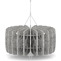 Sch! Acoustic Ceiling Baffles - Shade - Type B - 600mm Wide x 300mm High - Pebble Light Grey