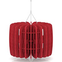Sch! Acoustic Ceiling Baffles - Shade - Type B - 600mm Wide x 450mm High - Poppy Red