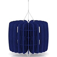 Sch! Acoustic Ceiling Baffles - Shade - Type B - 600mm Wide x 450mm High - Cobalt Blue