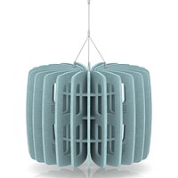 Sch! Acoustic Ceiling Baffles - Shade - Type B - 600mm Wide x 450mm High - Sky Light Blue