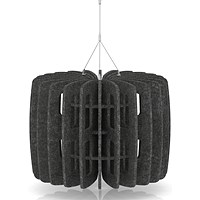 Sch! Acoustic Ceiling Baffles - Shade - Type B - 600mm Wide x 450mm High - Graphite Charcoal