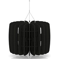 Sch! Acoustic Ceiling Baffles - Shade - Type B - 600mm Wide x 450mm High - Raven Black