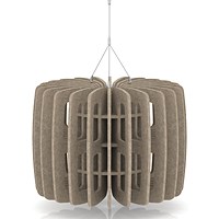 Sch! Acoustic Ceiling Baffles - Shade - Type B - 600mm Wide x 450mm High - Oatmeal Beige