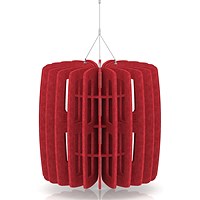 Sch! Acoustic Ceiling Baffles - Shade - Type B - 600mm Wide x 600mm High - Poppy Red