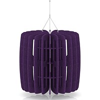 Sch! Acoustic Ceiling Baffles - Shade - Type B - 600mm Wide x 600mm High - Plum Purple