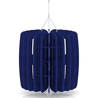 Sch! Acoustic Ceiling Baffles - Shade - Type B - 600mm Wide x 600mm High - Cobalt Blue