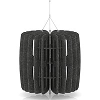 Sch! Acoustic Ceiling Baffles - Shade - Type B - 600mm Wide x 600mm High - Graphite Charcoal