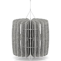 Sch! Acoustic Ceiling Baffles - Shade - Type B - 600mm Wide x 600mm High - Pebble Light Grey