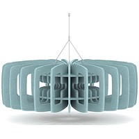 Sch! Acoustic Ceiling Baffles - Shade - Type C - 900mm Wide x 300mm High - Sky Light Blue