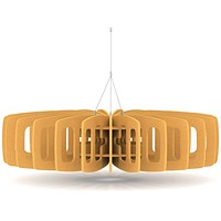 Sch! Acoustic Ceiling Baffles - Shade - Type C - 1200mm Wide x 300mm High - Buttercup Yellow