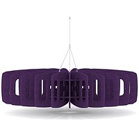 Sch! Acoustic Ceiling Baffles - Shade - Type C - 1200mm Wide x 300mm High - Plum Purple