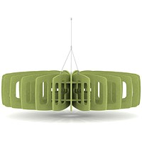 Sch! Acoustic Ceiling Baffles - Shade - Type C - 1200mm Wide x 300mm High - Lime Green