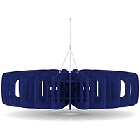 Sch! Acoustic Ceiling Baffles - Shade - Type C - 1200mm Wide x 300mm High - Cobalt Blue