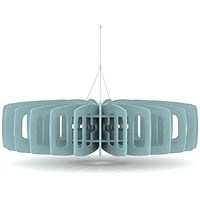 Sch! Acoustic Ceiling Baffles - Shade - Type C - 1200mm Wide x 300mm High - Sky Light Blue