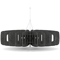 Sch! Acoustic Ceiling Baffles - Shade - Type C - 1200mm Wide x 300mm High - Graphite Charcoal