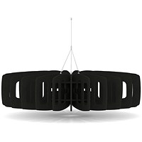 Sch! Acoustic Ceiling Baffles - Shade - Type C - 1200mm Wide x 300mm High - Raven Black